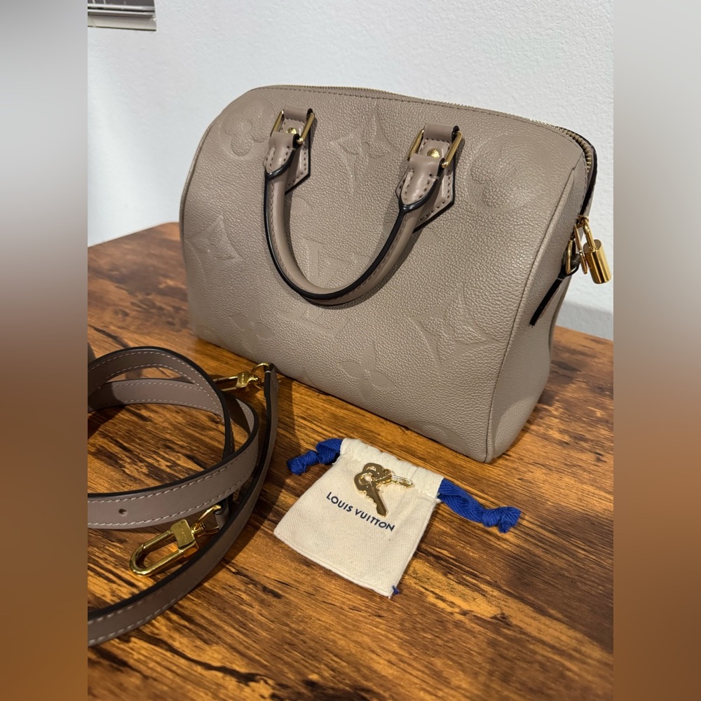 Louis Vuitton Speedy Bandoulière 25 Grained Monogram Empreinte Leather